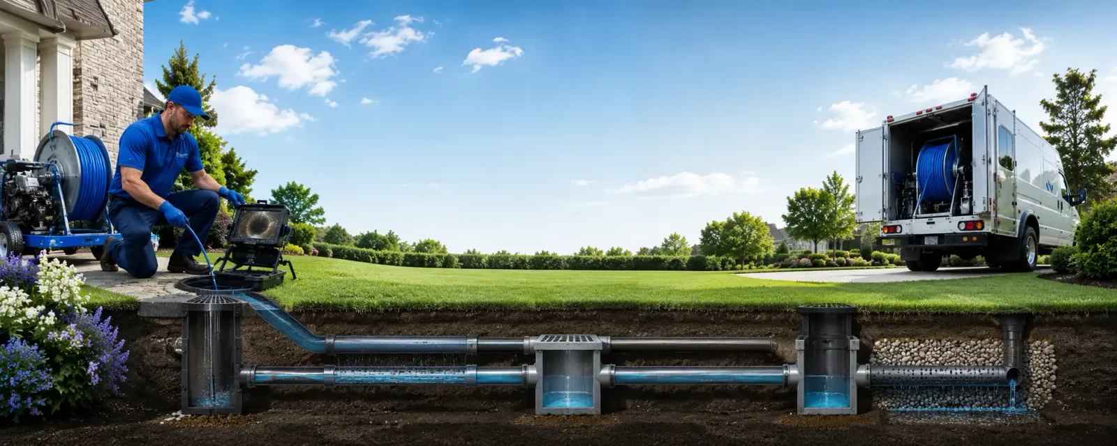 Outdoor drain cleaning information for Sheffield, MA